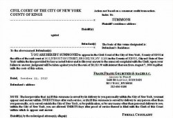 fraudulent conveyance summons and complaint new york